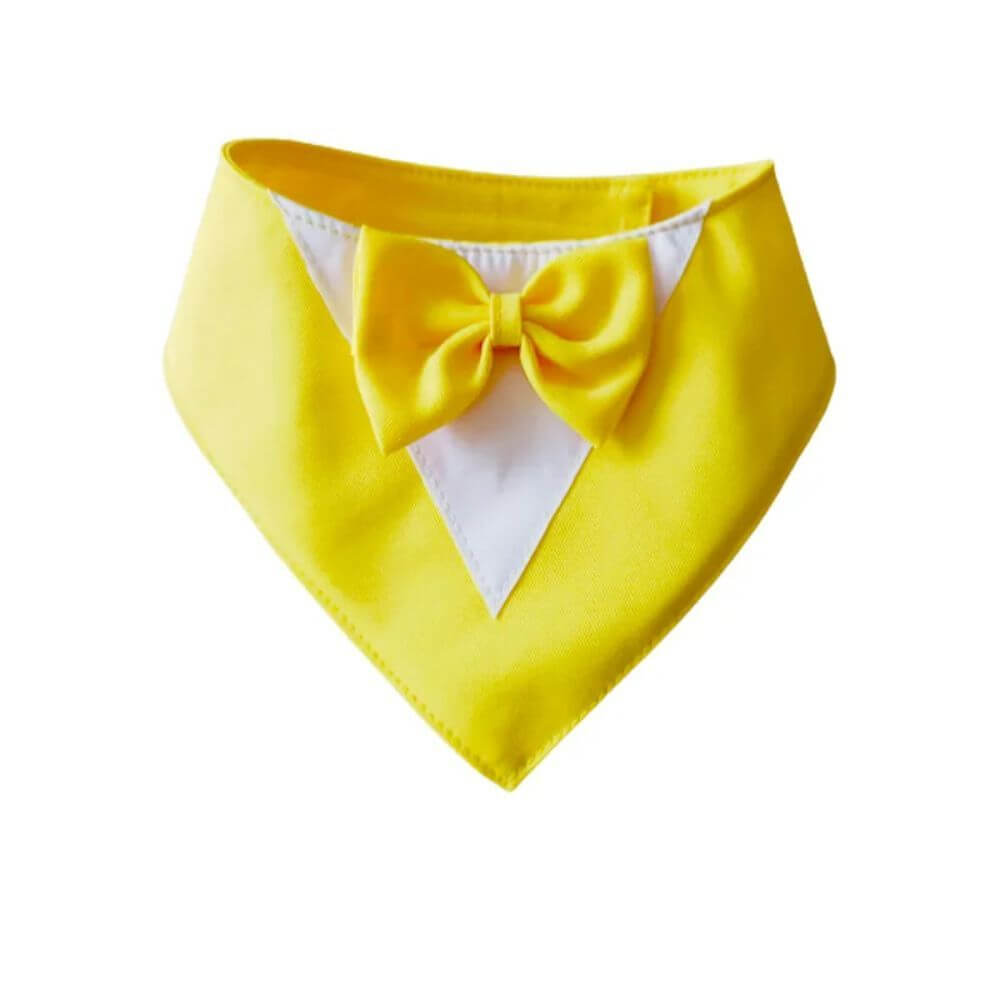 Bow Tie Dog Collar Scarf Bib