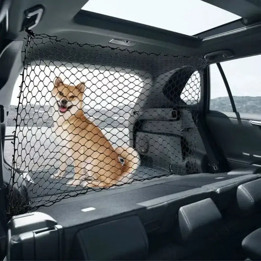 Pet Safety Car Boot Fence - Durable Nylon Insulation Mesh