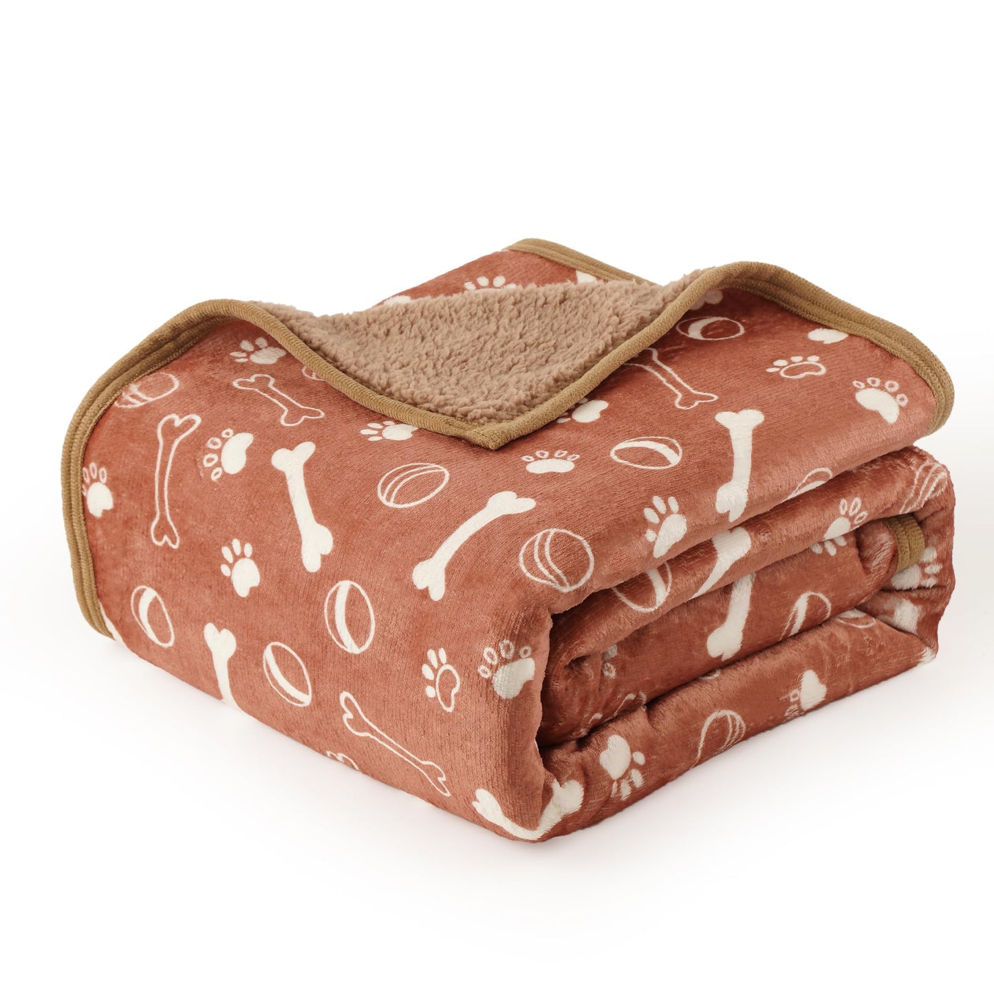 CAPT.SNOOZE Reversible Sherpa Waterproof Pet Blanket 50"x60"