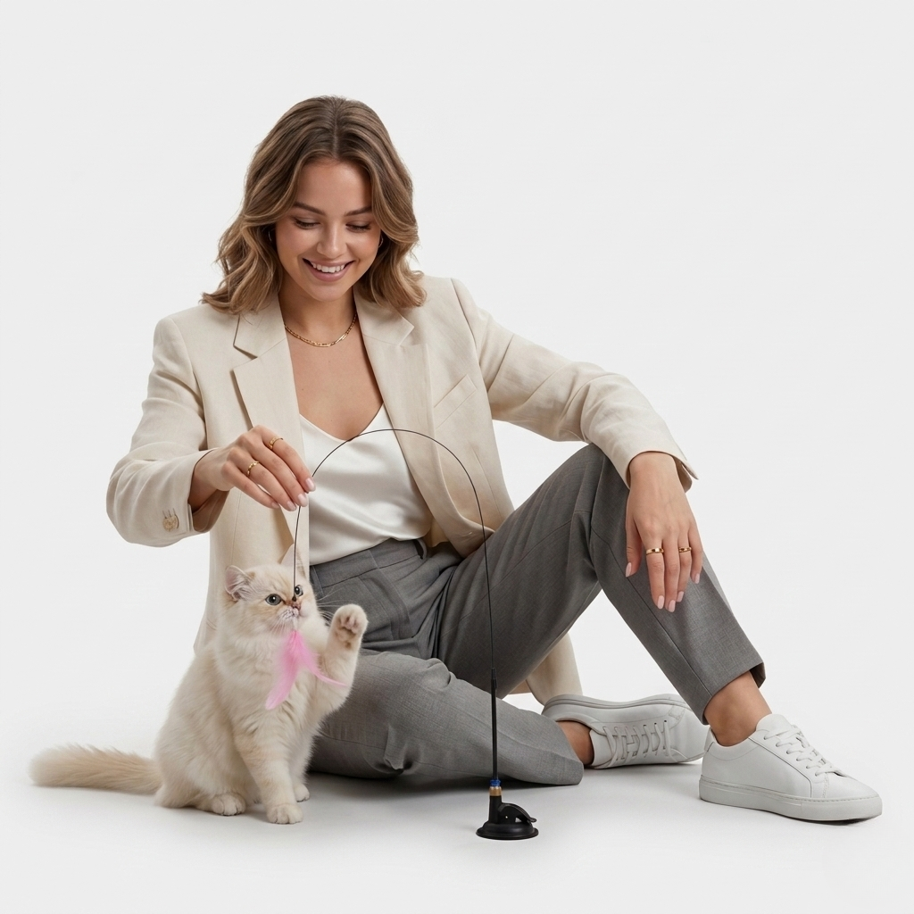 Feather Chase Interactive Cat Wand