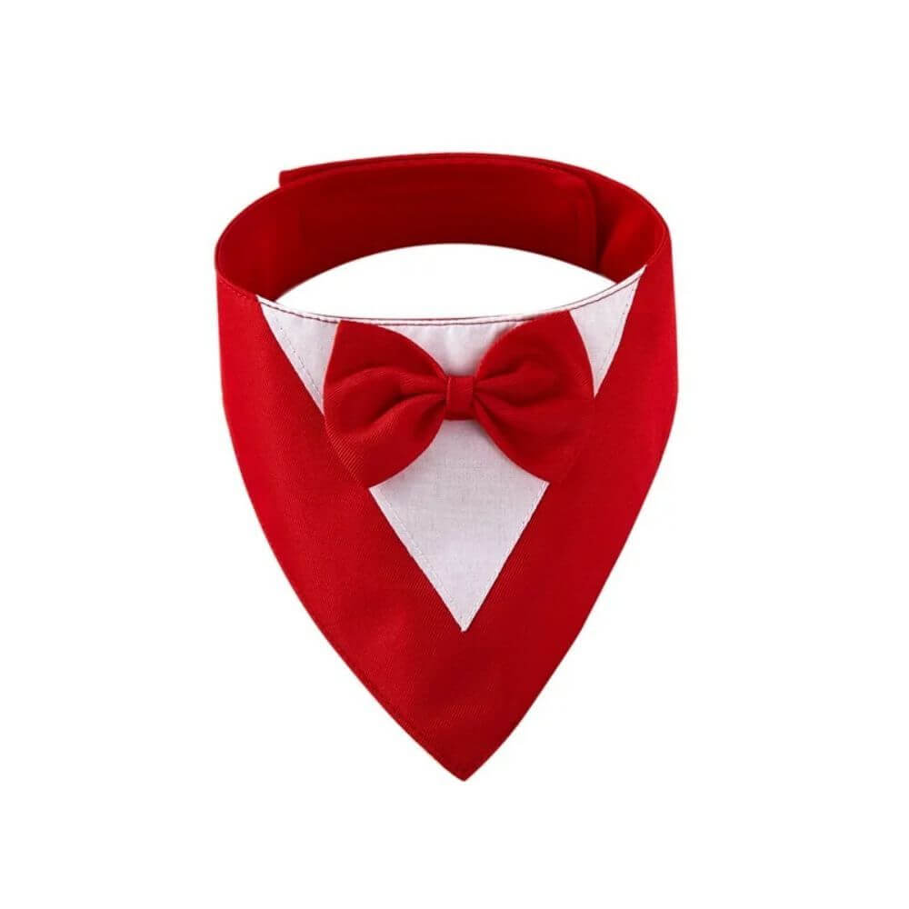 Bow Tie Dog Collar Scarf Bib