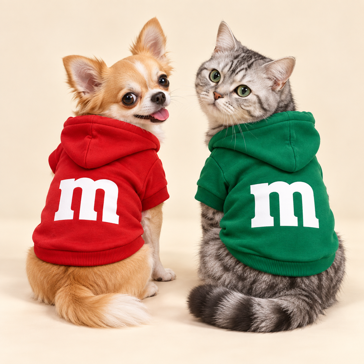 Halloween Pet Hoodie – "The M Costume"