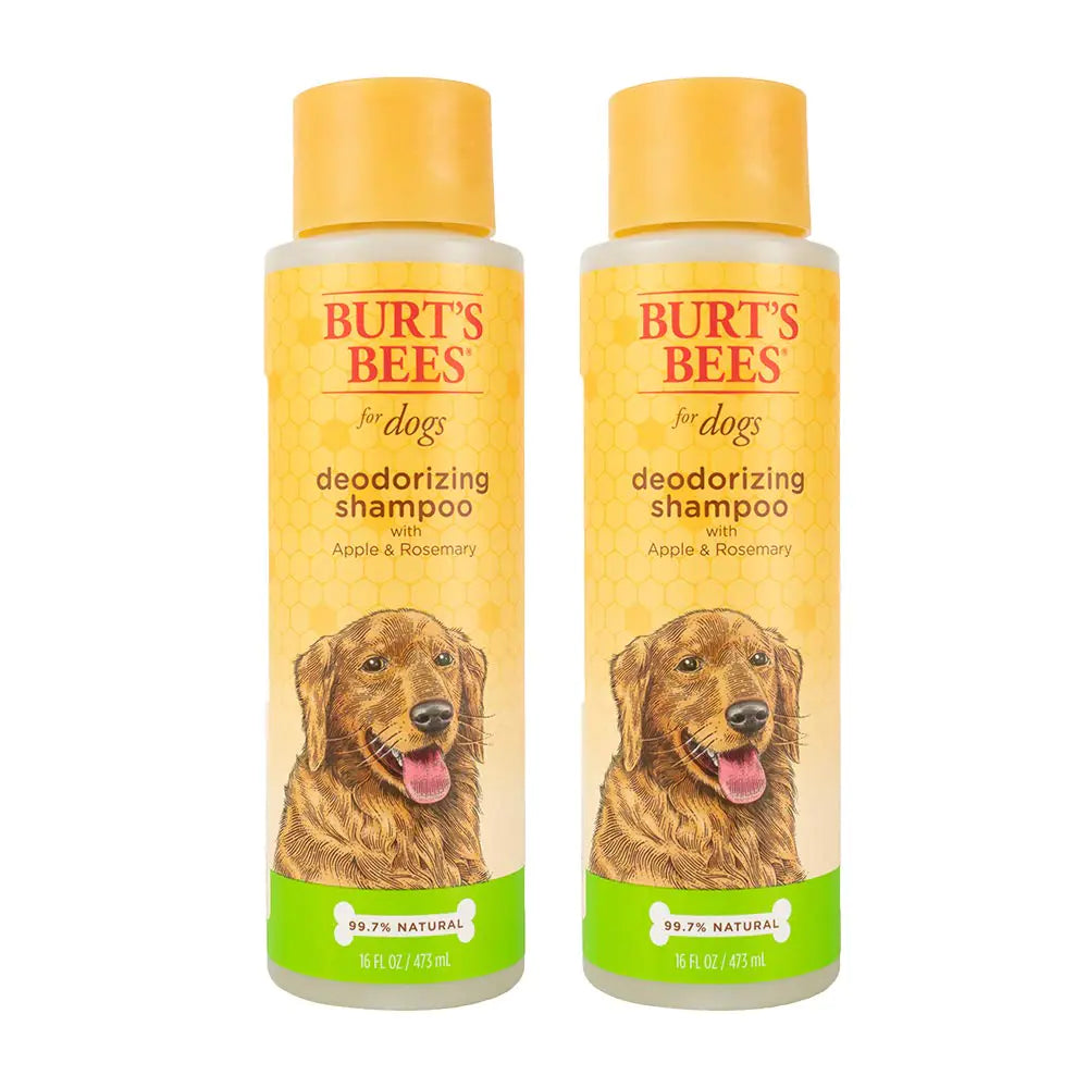 Burt's Bees Apple-Rosemary Deodorizing Dog Wash | Cruelty-Free & Natural - Twin Pack