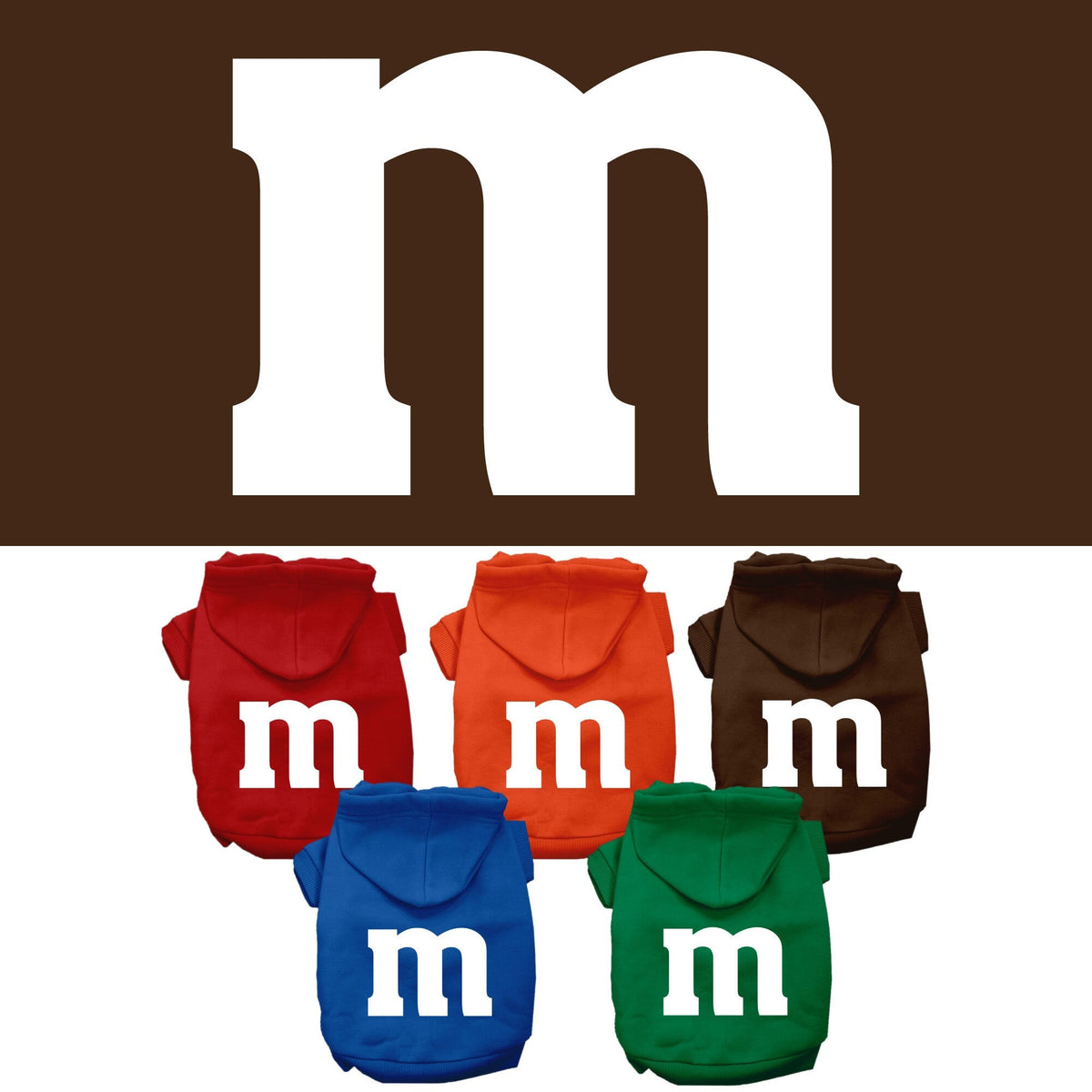 Halloween Pet Hoodie – "The M Costume"