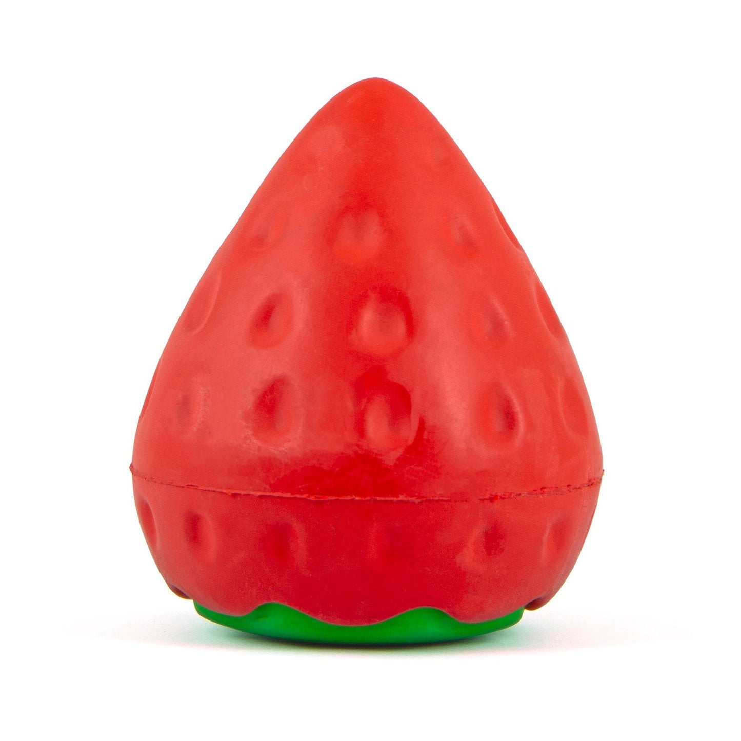Jouet à mâcher dentaire couineur en caoutchouc naturel pour chien, Jeffers, fraise couineur