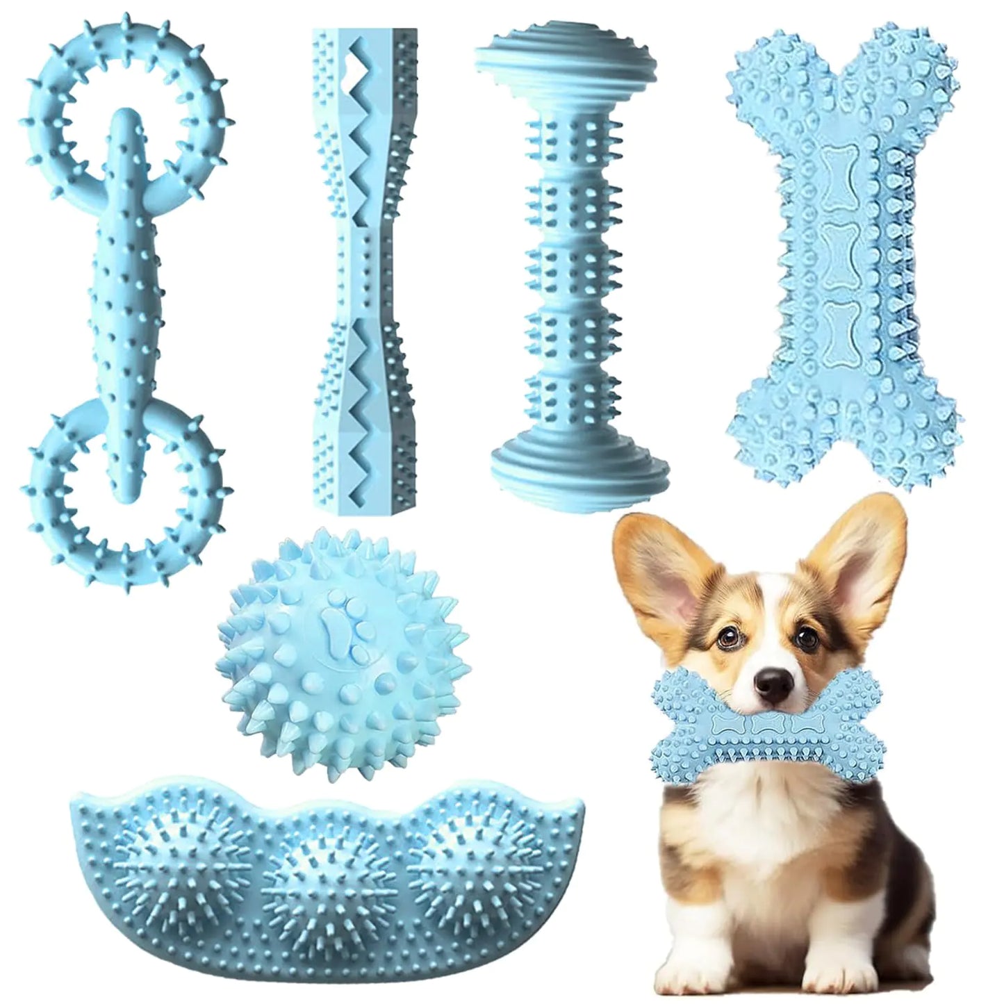 PuppyJoy 6-Pack Chew Toys