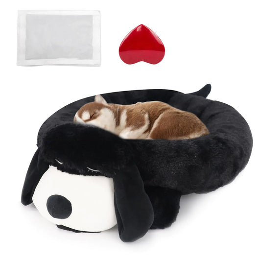 Heartbeat Comfort Puppy Bed with Anxiety Relief