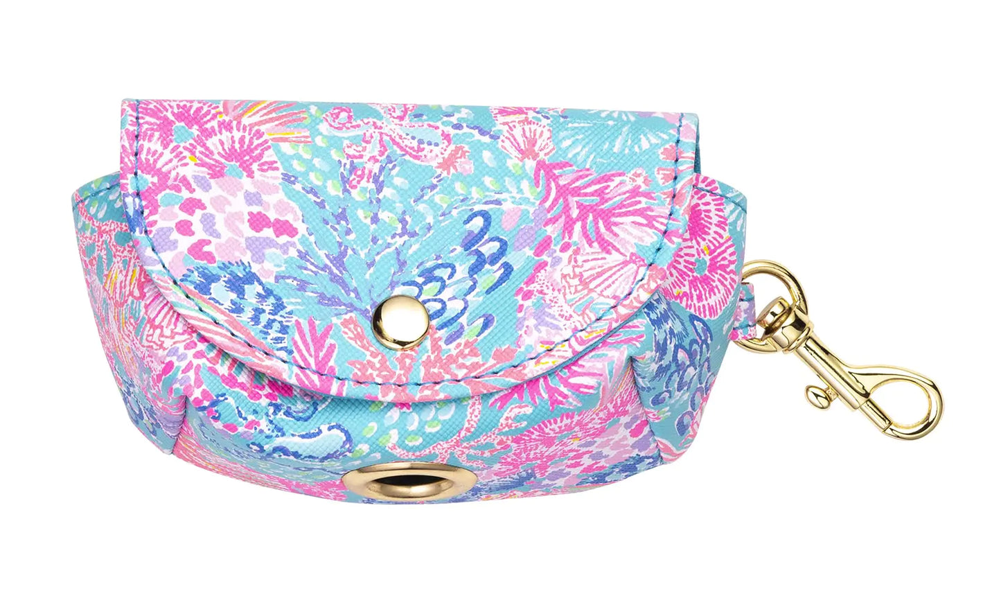 Lilly Pulitzer Dog Waste Bag Dispenser Includes 15 Pink Potty Bags