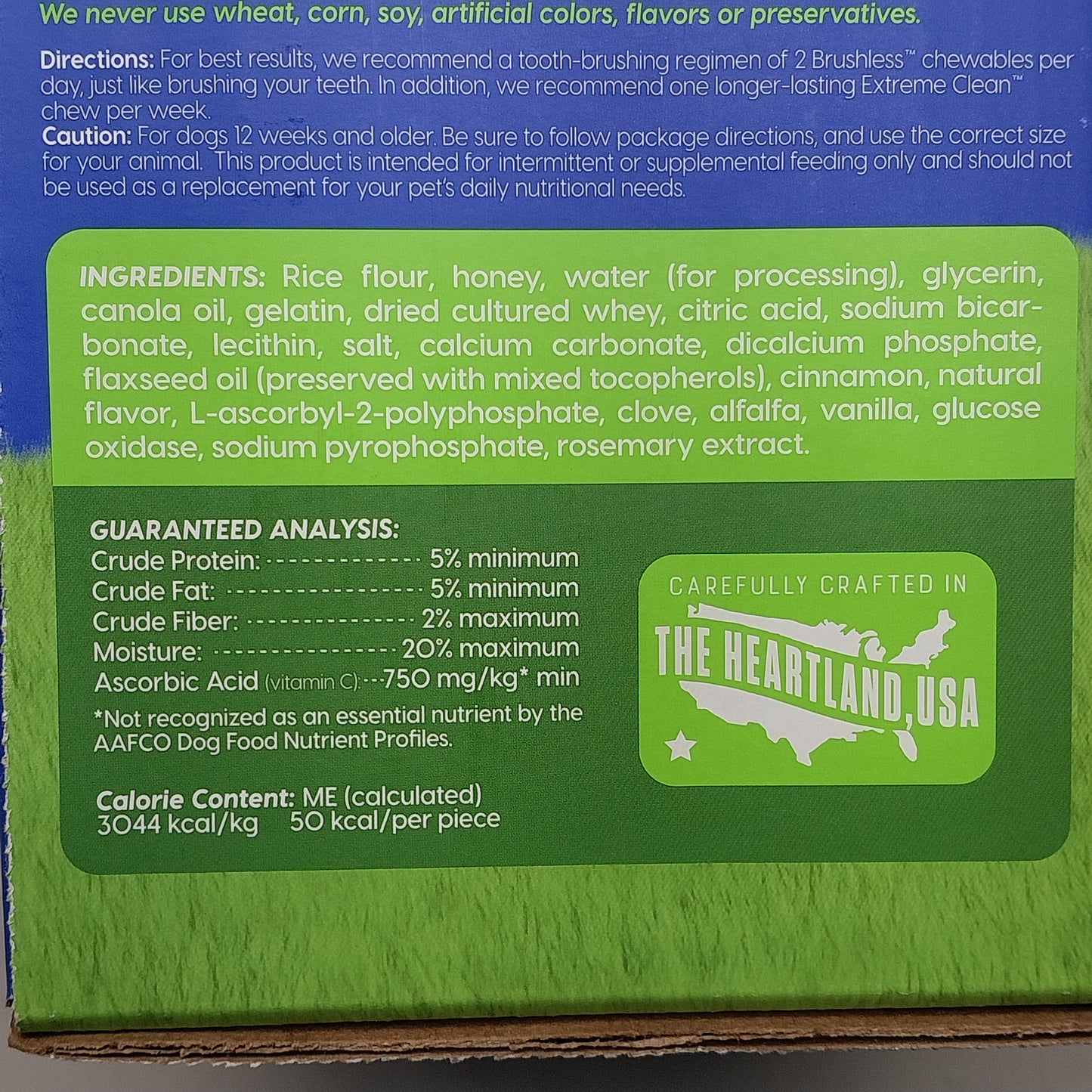 ARC Naturals Brushless Toothpaste for Dogs Med sz 20-40 lbs 60 ct per box